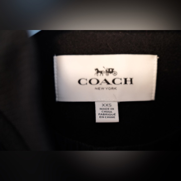 Coach leather wool bomber jacket - Picture 3 of 8